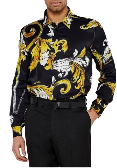 Outline Barocco Regular Fit Shirt - VERSACE JEANS COUTURE